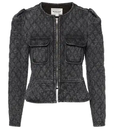 Marant Étoile Deliona quilted denim jacket | Thumbnail 1 Marant Étoile Deliona quilted denim jacket | Thumbnail 1