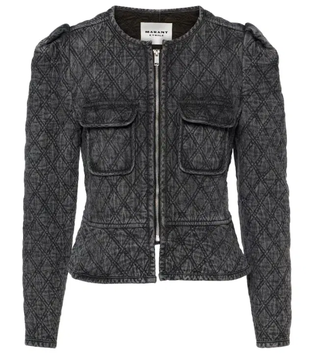 Marant Étoile Deliona quilted denim jacket