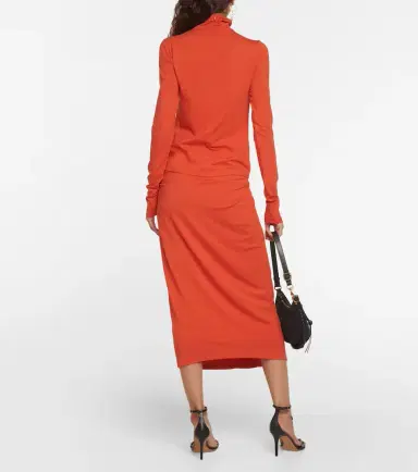 Marant Étoile Lou gathered jersey turtleneck top | Thumbnail 2 Marant Étoile Lou gathered jersey turtleneck top | Thumbnail 2
