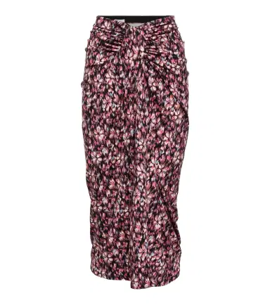 Marant Étoile Printed ruched jersey midi skirt | Thumbnail 1