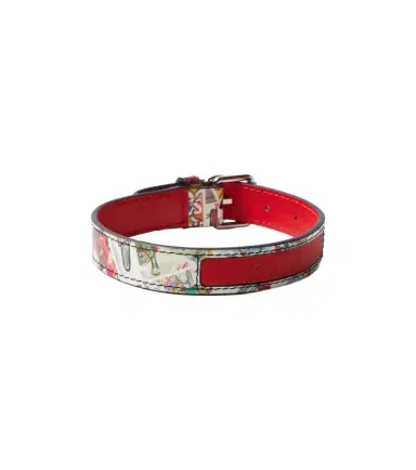 Christian Louboutin Loubicollar printed leather dog collar | Thumbnail 1