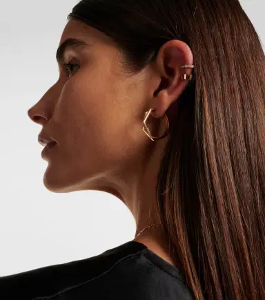Repossi Antifer 18kt rose gold single earring with diamonds | Thumbnail 3 Repossi Antifer 18kt rose gold single earring with diamonds | Thumbnail 3