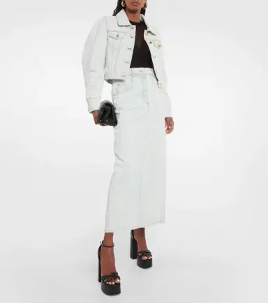 Nina Ricci Denim maxi skirt | Thumbnail 4 Nina Ricci Denim maxi skirt | Thumbnail 4