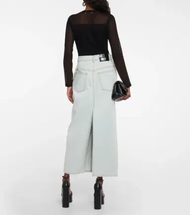 Nina Ricci Denim maxi skirt | Thumbnail 6 Nina Ricci Denim maxi skirt | Thumbnail 6