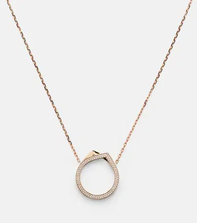Repossi Antifer 18kt rose gold pendant necklace with diamonds | Thumbnail 2 Repossi Antifer 18kt rose gold pendant necklace with diamonds | Thumbnail 2