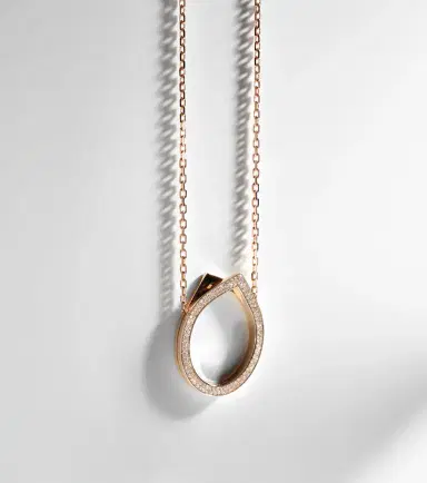 Repossi Antifer 18kt rose gold pendant necklace with diamonds | Thumbnail 6 Repossi Antifer 18kt rose gold pendant necklace with diamonds | Thumbnail 6