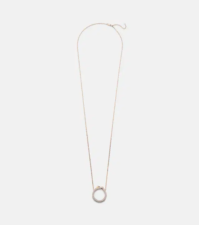 Repossi Antifer 18kt rose gold pendant necklace with diamonds