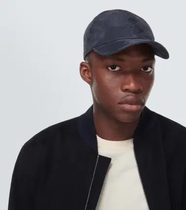 Loro Piana Logo suede baseball cap | Thumbnail 3