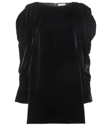 Nina Ricci Puff-sleeve velvet minidress | Thumbnail 1