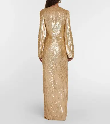 Jenny Packham Margot sequined gown | Thumbnail 5