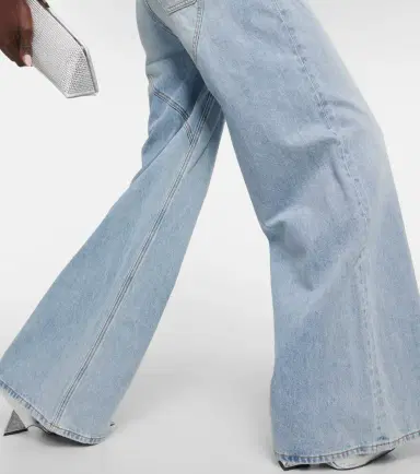 Area Cutout embellished high-rise wide-leg jeans | Thumbnail 6