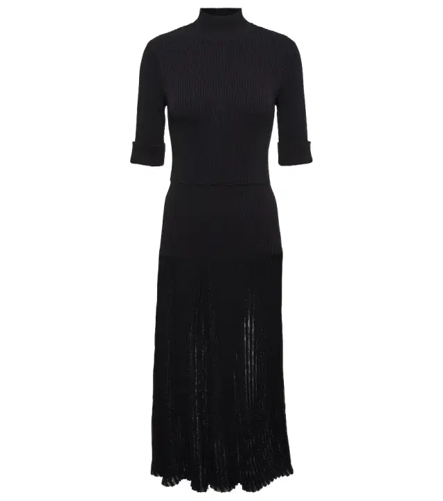 Dorothee Schumacher Plissé knit midi dress