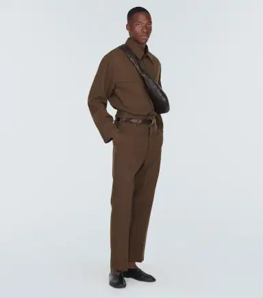 Lemaire Maxi cotton and wool chinos | Thumbnail 5