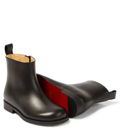 Christian Louboutin Kids Bootynou leather ankle boots | Thumbnail 2 Christian Louboutin Kids Bootynou leather ankle boots | Thumbnail 2