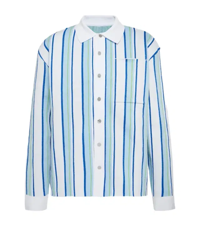 Jacquemus La Chemise Maille Polo striped shirt