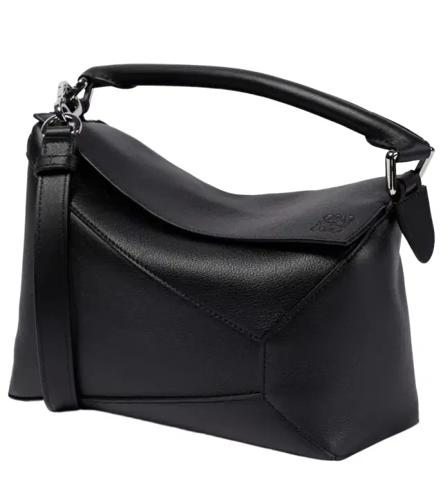 Puzzle Edge Small leather top-handle bag