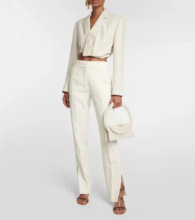 Jacquemus La Veste Bahia Courte cropped blazer | Thumbnail 3