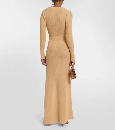 Jacquemus La Robe Dao mohair-blend maxi dress | Thumbnail 2