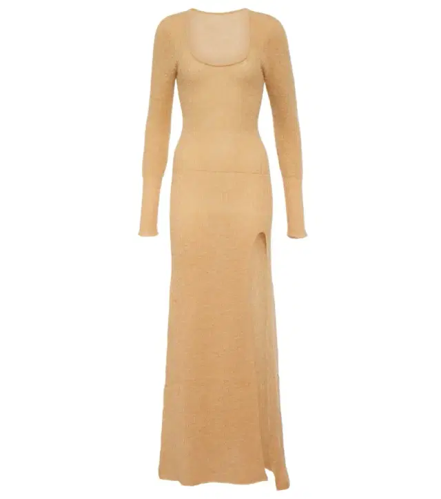 Jacquemus La Robe Dao mohair-blend maxi dress