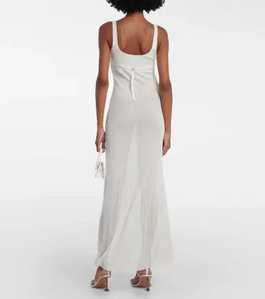 Jacquemus Robe Maille Oranger ribbed-knit maxi dress | Thumbnail 3