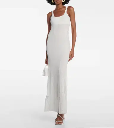 Jacquemus Robe Maille Oranger ribbed-knit maxi dress | Thumbnail 4