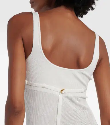 Jacquemus Robe Maille Oranger ribbed-knit maxi dress | Thumbnail 6