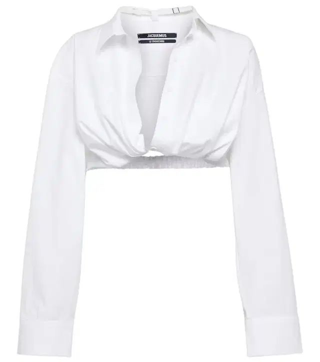 Jacquemus La Chemise Bahia cotton-blend cropped top