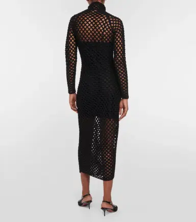 Alaïa Alaïa Sheer net gown | Thumbnail 3 Alaïa Alaïa Sheer net gown | Thumbnail 3