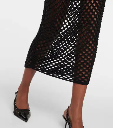Alaïa Alaïa Sheer net gown | Thumbnail 4 Alaïa Alaïa Sheer net gown | Thumbnail 4