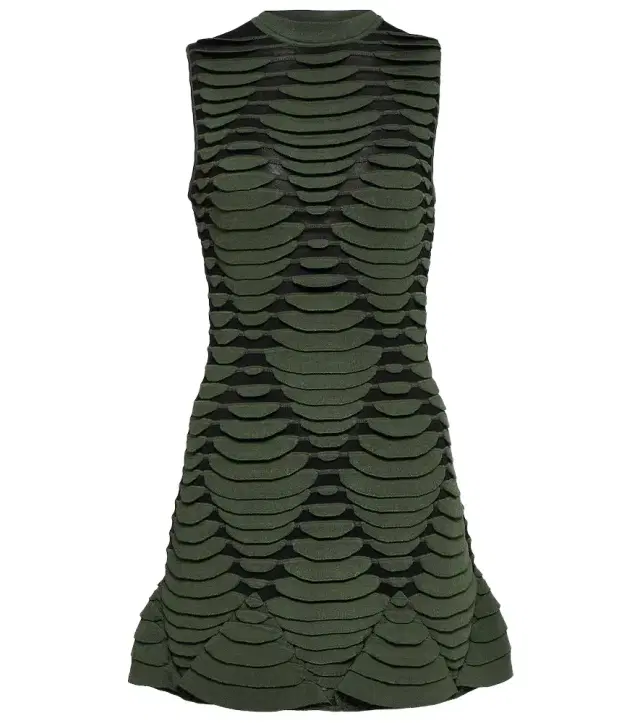 Alaia Alaïa Snake-effect knit minidress