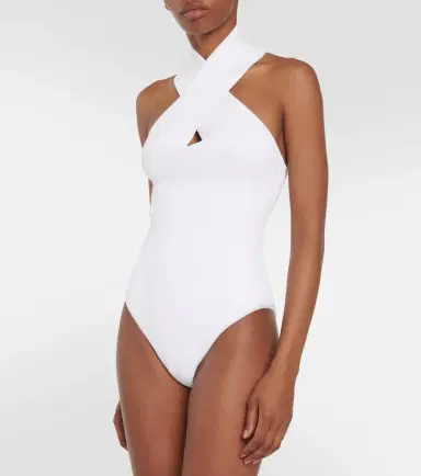 Alaïa Alaïa Ribbed-knit halterneck bodysuit | Thumbnail 3