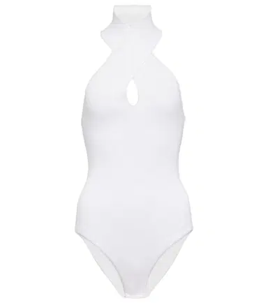 Alaïa Alaïa Ribbed-knit halterneck bodysuit | Thumbnail 1
