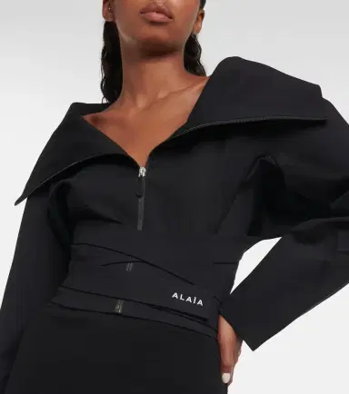 Alaïa Alaïa Cropped jersey jacket | Thumbnail 5