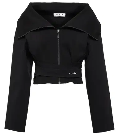 Alaïa Alaïa Cropped jersey jacket | Thumbnail 1