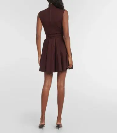 Alaïa Alaïa Mockneck jersey dress | Thumbnail 3