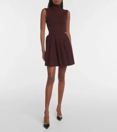 Alaïa Alaïa Mockneck jersey dress | Thumbnail 5