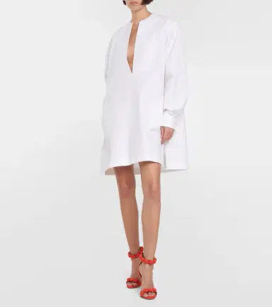 Alaïa Alaïa Cotton poplin minidress | Thumbnail 2 Alaïa Alaïa Cotton poplin minidress | Thumbnail 2