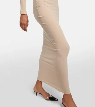 Alaïa Alaïa Turtleneck jersey maxi dress | Thumbnail 2