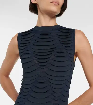 Alaïa Alaïa Snake-effect knit minidress | Thumbnail 3