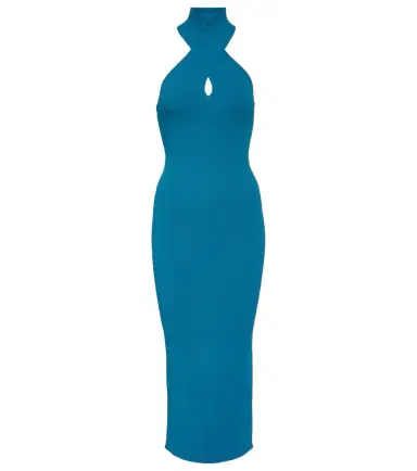 Alaïa Alaïa Halterneck bodycon midi dress | Thumbnail 1