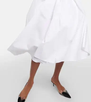 Alaïa Alaïa Belted cotton poplin midi dress | Thumbnail 3 Alaïa Alaïa Belted cotton poplin midi dress | Thumbnail 3