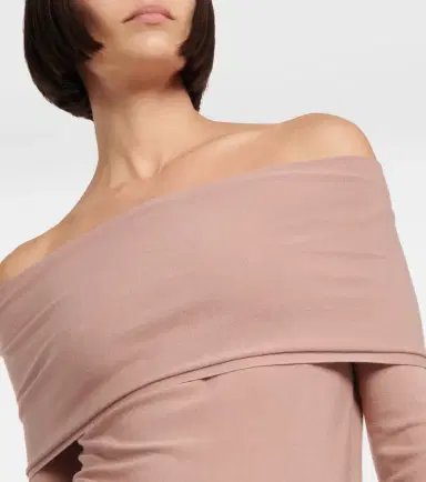 Alaïa Alaïa Off-shoulder jersey top | Thumbnail 4