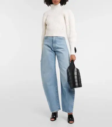 Alaïa Alaïa Ribbed-knit wool-blend sweater | Thumbnail 2 Alaïa Alaïa Ribbed-knit wool-blend sweater | Thumbnail 2