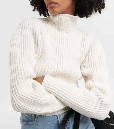 Alaïa Alaïa Ribbed-knit wool-blend sweater | Thumbnail 3 Alaïa Alaïa Ribbed-knit wool-blend sweater | Thumbnail 3