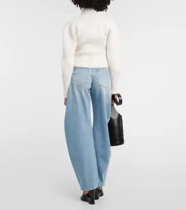 Alaïa Alaïa Ribbed-knit wool-blend sweater | Thumbnail 4 Alaïa Alaïa Ribbed-knit wool-blend sweater | Thumbnail 4