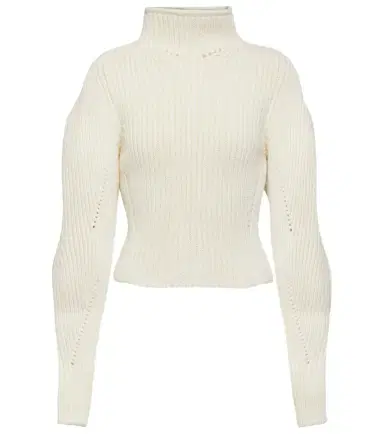 Alaïa Alaïa Ribbed-knit wool-blend sweater | Thumbnail 1 Alaïa Alaïa Ribbed-knit wool-blend sweater | Thumbnail 1