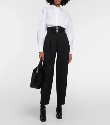 Alaïa Alaïa Oversized cotton shirt | Thumbnail 6
