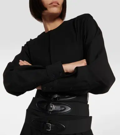 Alaïa Alaïa Belted wool minidress | Thumbnail 2 Alaïa Alaïa Belted wool minidress | Thumbnail 2