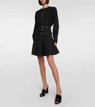 Alaïa Alaïa Belted wool minidress | Thumbnail 5 Alaïa Alaïa Belted wool minidress | Thumbnail 5