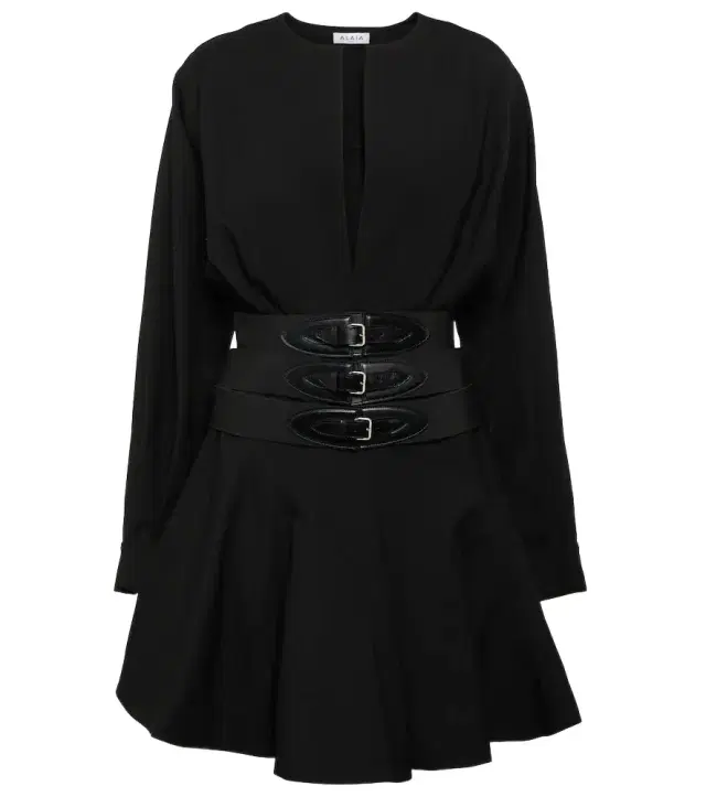 Alaïa Belted wool minidress